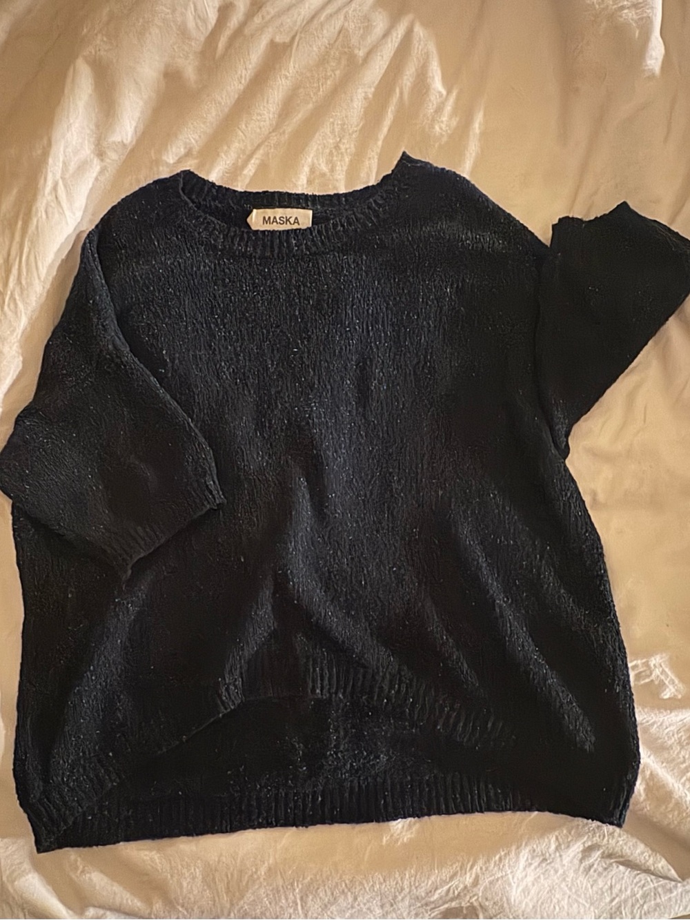 MASKA's Blue Knit Sweater